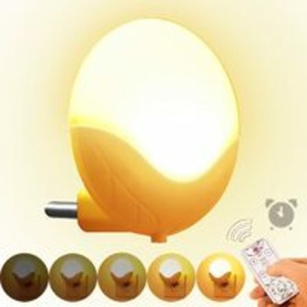 Natlampe Stikkontakt Lyssensor Timer Automatisk N