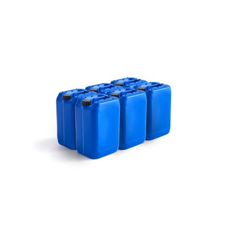 Kunststoffkanister, 25 Liter, blau, 6er Pack