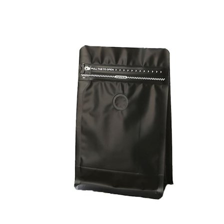 100X Ståposer Mylar Foliepose Varmeforsegling Matvaregodkjent Zip Lock Pose Svart