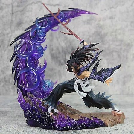 Demon Slayer Figurer Kokushibo Anction Figur Batteri Luminescens Voldsom Kamp PVC Model Tsugikuni Yoriichi Figur Samle Legetøj(h)