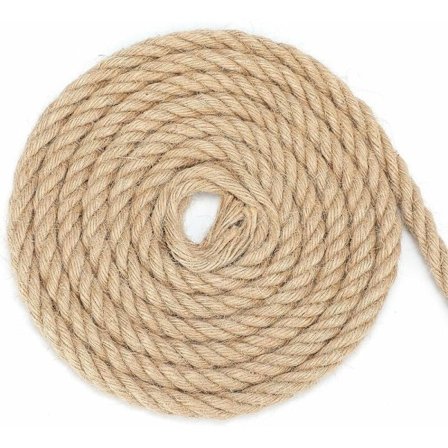 14mm Jute Rep, Hampa Rep Stark Hampa Trädgårdsrep, Hampa Snöre för DIY och Trädgårdsdekoration Applikationer (20 Meter)