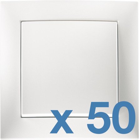 Hager 6802303609 Strömbrytare 50-pack Trapp, med ram, Strömbrytare & vägguttag