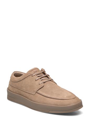 Biatom Lace Shoe Suede Mokasiner Lave Sko Beige Bianco*Betinget Tilbud