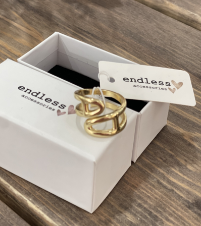 Endless Skjerfring Gull