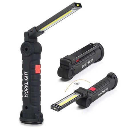 360 LED -arbejdslampe med magnet - genopladelig