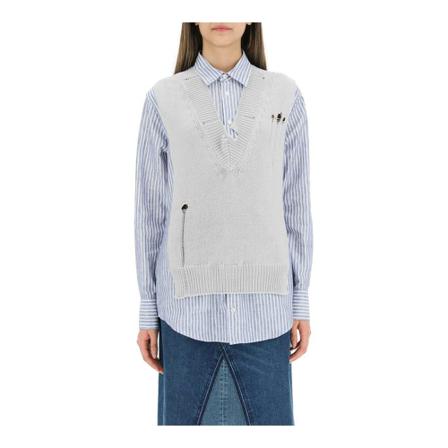Maison Margiela shirt Blå, Dame Langærmet
