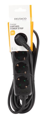 Deltaco GT-0422 - flerkoplingslist - 3680 watt