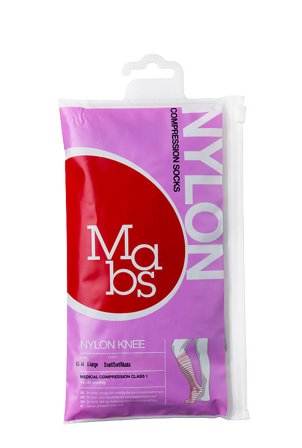 Mabs Nylon Knæstrømpe Sort Sort XL, Tøj & Bolig, Strømper, Knæstrømper