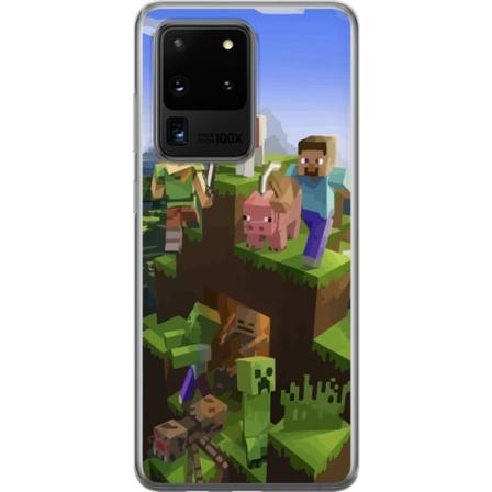 Samsung Galaxy S20 Ultra Läpinäkyvä kuori MineCraft