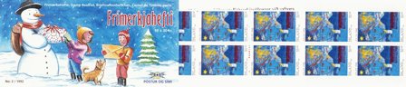 Island 1992 - AFA 766 - Frimærkehæfte - Postfrisk