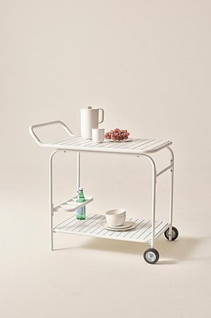 Jotex - Roltafel Voor Buiten Wit Wit - MENTON - Koop Tuintafels bij Jotex