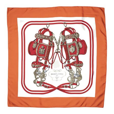 Hermès Vintage, Pre-owned Scarf Oranje, Dames, Maat:ONE Size