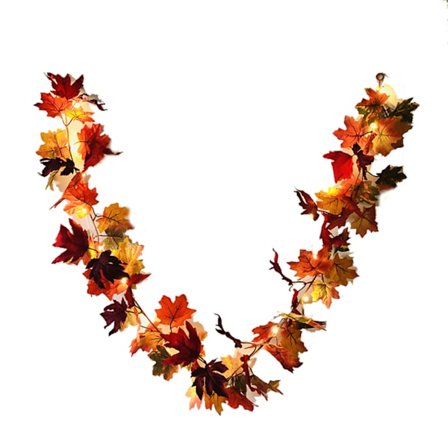 Julukoristeet Vaahteranlehti valonauha Paristokäyttöinen Syysgirlanda steering wheel light_tfrf