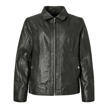 Saki - Läderjackor - Svart - Dam - Storlek: 2xl, Dam, Storlek: 2XL