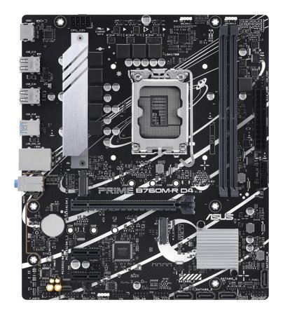 ASUS PRO B760M-R D4 - hovedkort - mikro ATX - LGA1700-sokkel - B760