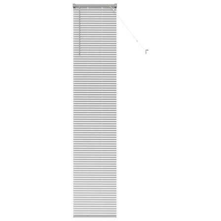 Venezianiska aluminiumshutter - vidaXL - Silver - 40x220 cm - Matt finish - Utomhusmontering - Manuell drift