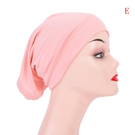 Mjuk Modal Muslim Stretch Turban Cap Inre Hijab Kepsar Islamiska J