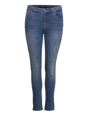 Carkarla Reg Ank Sk Jeans Bj11336 Slimmade Jeans Blå ONLY Carmakoma