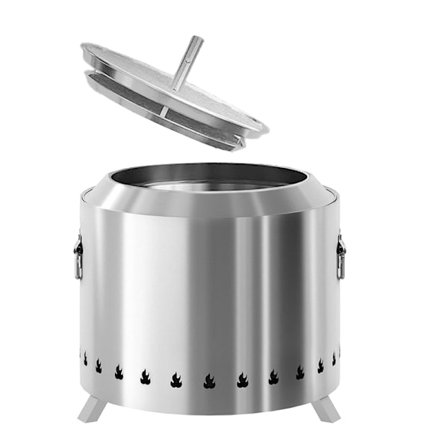 Rökfria Eldstäder för Utomhusbruk Rund Stor Vedeldad Eldstad Perfekt för 4-6 Personer Camping Uteplats Grillar & Sammankomster Rökfri Eldstad