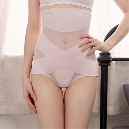Kvinnor Butt Lifter Shapewear Hi-waist Dubbel Magkontroll Trosa Waist trainer Body Shaper