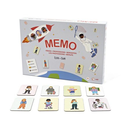 ELSA OCH SAM Memory yrken, Inkluderande - Lyreco - Skola och förskola - Lekmaterial - Spel - Från 3 - 4 år