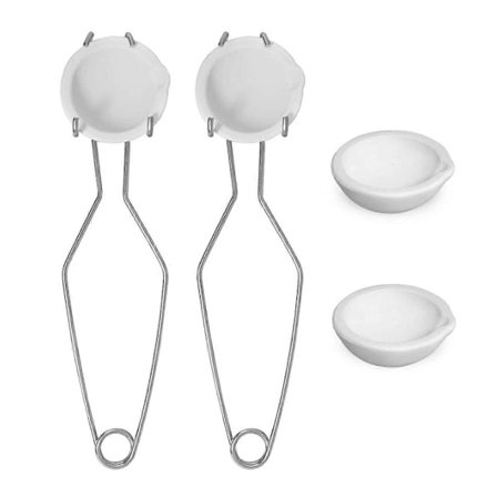 6 stk. Digel-sæt, Digler til smeltning, støbning og raffinering af guld og sølv