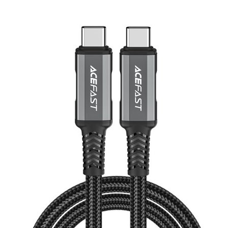 Acefast C1-09 USB-C / USB-C USB4 PD3.1 kabel 5A 1m - gråsort