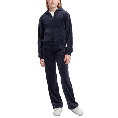 Juicy Couture Trousers Tonal Embro Velour Patch Pocket Wide Leg Hoodies & sweatshirts Dam Blå 164/166