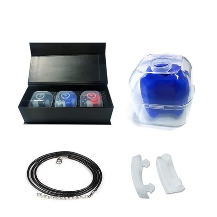 Kæbetræner Jawline Exerciser i silikone 3-pak