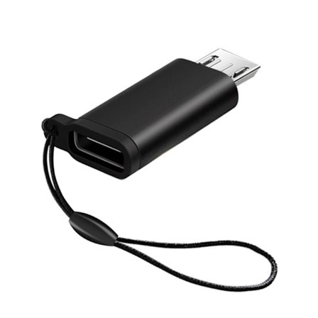 USB C Hunn til Micro USB Hann Adapter Konverter Kobling med Lanyard Støtte Lading & Data Synkronisering for Telefon Bærbar