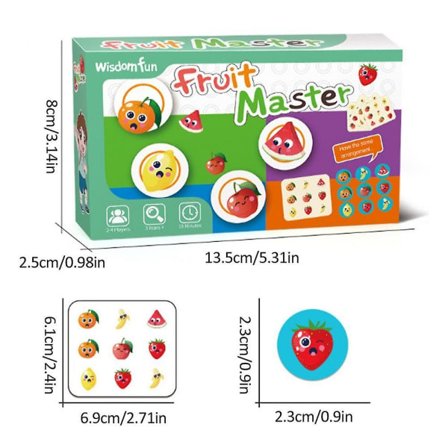 Brädstrategispel Barnkortspel Minnesspel med levande färger Kortspel för att bygga fantasi Kap