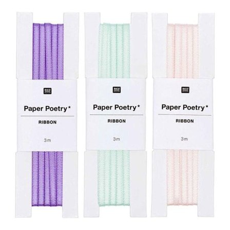 3 satinband 3 m - puder rosa-lila-mint