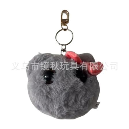 Surullinen hamsteri pehmolelu | 2024 Surullinen hamsteri meemi pehmolelut sisäänrakennetulla äänellä Keychain (music style)