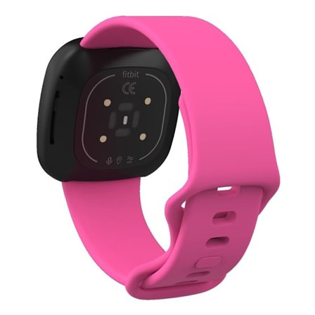Fitbit Sense 2 / Versa 4 klockarmband i silikon - Ros Storlek: S