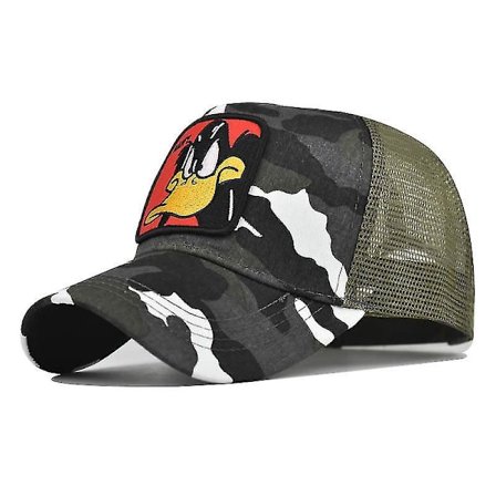 Disney Anime Figures Daffy Duck Baseball Cap Embroidered Cotton Cartoon Animals Four Seasons Mesh Hat Birthday Gifts