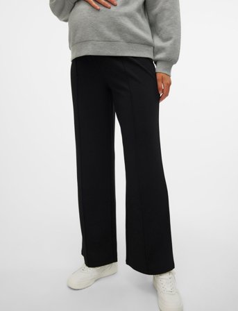 Vero Moda Maternity Vmmbecky Hw Wide Pull On Jrs Pant Noos - Black - XS