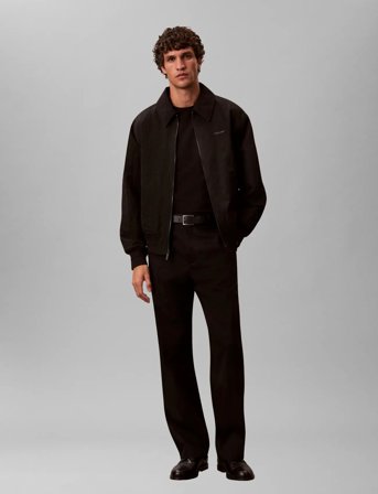 Calvin Klein Ls Nylon Collared Reversible Jkt - Black - S