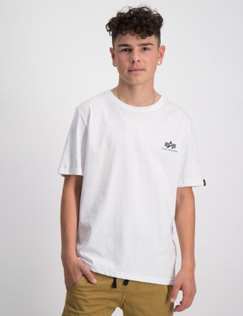 Alpha Industries Basic T-Shirt SL K Weiß T-Shirts Jungen - Kids Brand Store