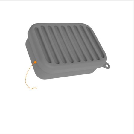 Kreativ Tvålkopp i Silikon med Avlopp