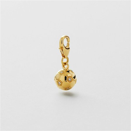 Football Charm - 24K VERGOLDETES STERLINGSILBER