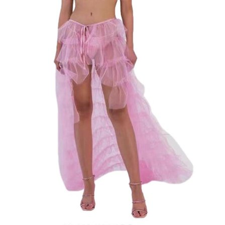 Naisten tyllihame pitkä tyllihame hääjuhliin cocktail-iltapukujuhliin sideharsoinen maksihame yläosa ylähame morsiamen tylliylähame punainen