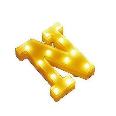 LED N Alfabet Bokstav Nattlampa