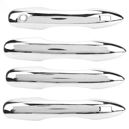 Dørhåndtagsdæksel til bil i sølvbelægning, biludstyr til udvendig brug, passer til Corolla Cross 2020 2021