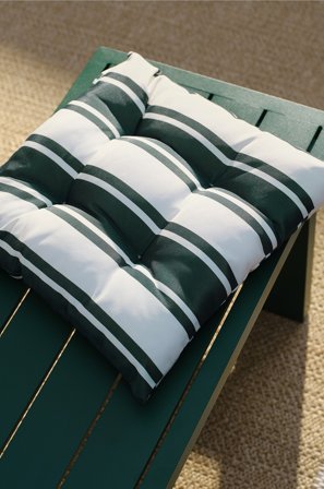Jotex - Sittepute Skoggrønn stripe - MENTON - Kjøp Puter & sitteputer hos Jotex