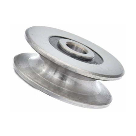 8 mm dyb U-rille rustfrit stål kugleleje remskive 250 kg metalremskive til løfteguide indvendig diameter (40 x 13 mm)