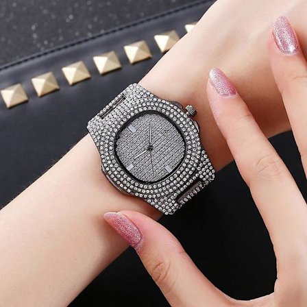 Herre Kvartsklokke Stålklokke Herreklokke Kalender Gypsophila Klokke