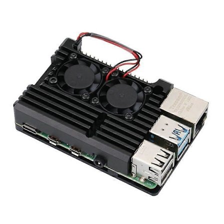 Raspberry Pi Metall 4:e Generation Skal Raspberry Pi 4:e Generation b + Aluminiumlegeringslåda 4b Värmeavledningsskal Tillbehör