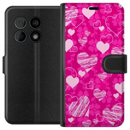 Kompatibelt Plånboksfodral till OnePlus OnePlus 10 Pro PopHjärtMönster