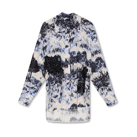 Proenza Schouler Patterned shirt Blå, Dame Skjorter
