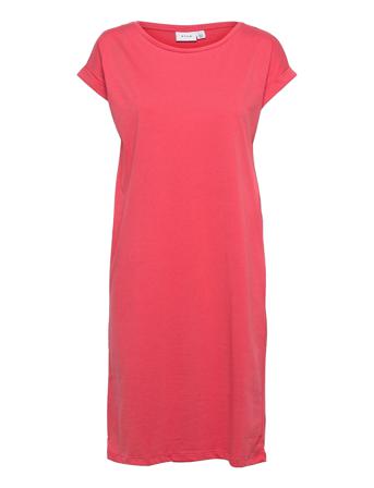 Vidreamers S/S Knee Dress /Su - Fav Coral Vila